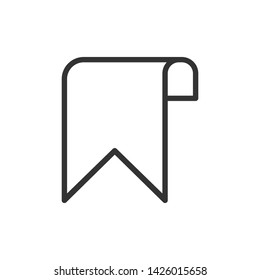 Bookmark icon vector on white background