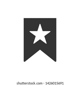 Bookmark icon vector on white background