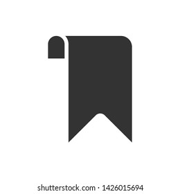Bookmark icon vector on white background