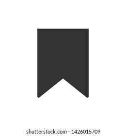 Bookmark icon vector on white background