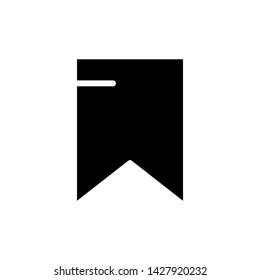 Bookmark icon vector on white background
