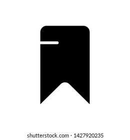 Bookmark icon vector on white background