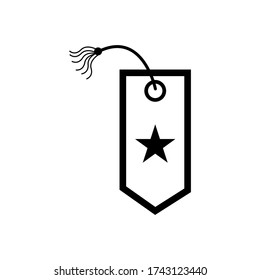 Bookmark icon vector on white background