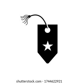Symbol für Lesezeichen im weißen Hintergrund