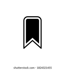 Bookmark icon vector on white background