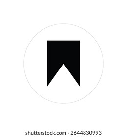 Bookmark icon vector on a white background