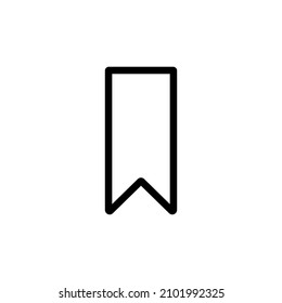 bookmark icon vector . ribbon symbol flat design