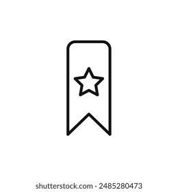 Bookmark icon vector set collection for web