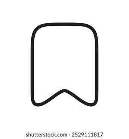 Bookmark icon Vector set outline