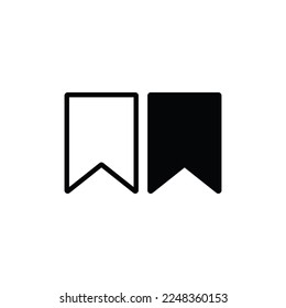 Bookmark icon vector. Bookmark sign