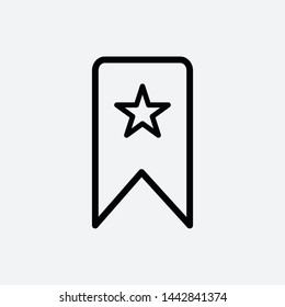Bookmark icon vector sign symbol