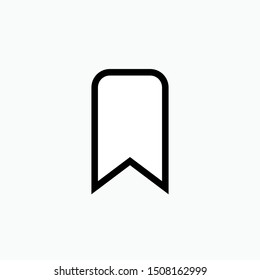 Bookmark Icon - Vector, Sign and Symbol for Design, Presentation, Website or Apps Elements.