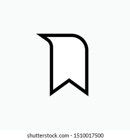 Bookmark Icon - Vector, Sign and Symbol for Design, Presentation, Website or Apps Elements.