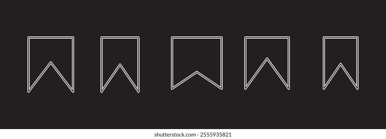 Bookmark Icon Vector - Sign or Symbol