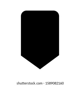 Bookmark icon vector in simple design template
