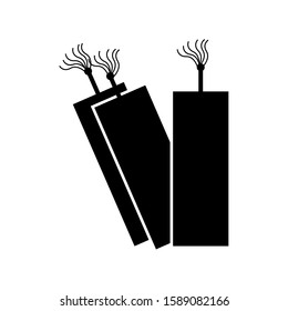 Bookmark icon vector in simple design template