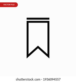 Bookmark Icon Vector. Simple Instagram Save Sign