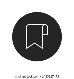 Bookmark icon vector. Simple bookmark sign in modern design style for web site and mobile app. EPS10