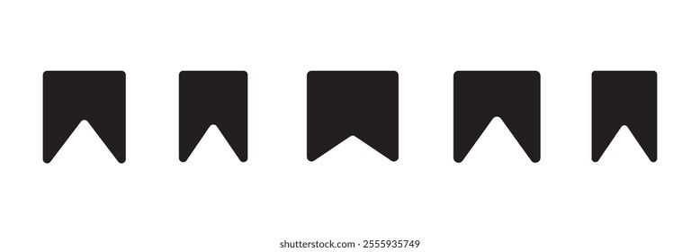 Bookmark icon vector, solid logo illustration, pictogram isolated on white