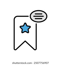 Bookmark icon vector stock illustration