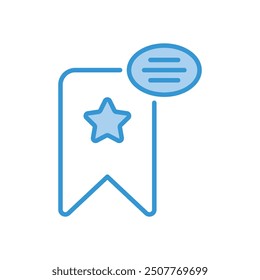 Bookmark icon vector stock illustration