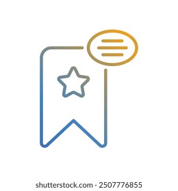 Bookmark icon vector stock illustration