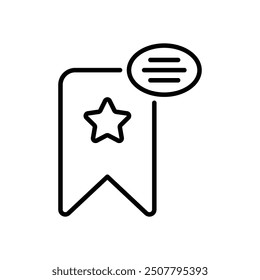 Bookmark icon vector stock illustration