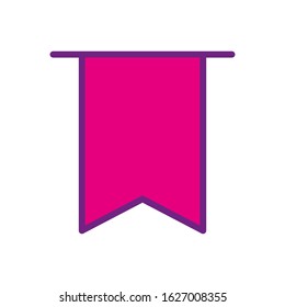 Bookmark icon vector symbol design templates isolated on white background