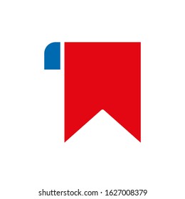 Bookmark icon vector symbol design templates isolated on white background