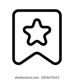 Design-Illustration für Lesezeichen-Symbol im Vektorsymbol