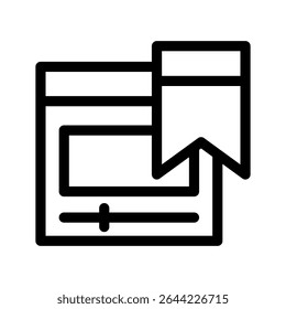 Bookmark Icon Vector Symbol Design Illustration