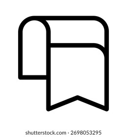 Design-Illustration für ein Lesezeichen-Symbol und ein Vektorsymbol