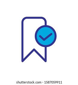 bookmark icon vector trendy design