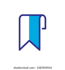 bookmark icon vector trendy design