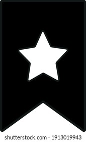 Bookmark icon vector trendy design.