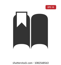 Bookmark icon.Book vector.Library sign isolated on white background.Simple  illustration for web and mobile platforms.