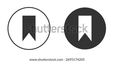 Bookmark icons collection. Filled flat icons