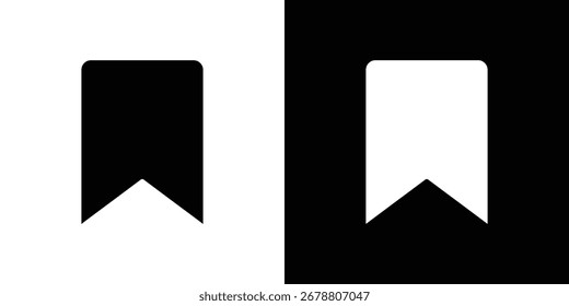 Lesezeichen-Symbole. Glyphe, Vektorsymbol. Vektorgrafik eps 10