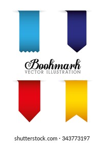 Bookmark icons graphic design, vector illustration eps10