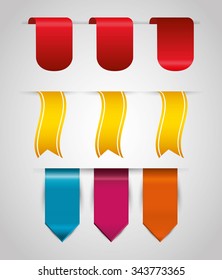 Bookmark icons graphic design, vector illustration eps10