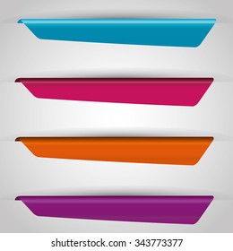 Bookmark icons graphic design, vector illustration eps10