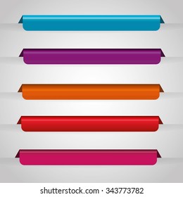 Bookmark icons graphic design, vector illustration eps10