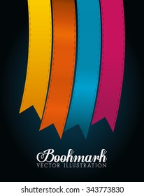 Bookmark icons graphic design, vector illustration eps10