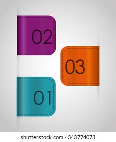 Bookmark icons graphic design, vector illustration eps10