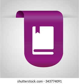 Bookmark icons graphic design, vector illustration eps10