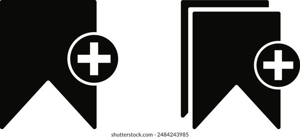 bookmark icons set. Vector file