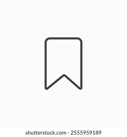 Bookmark isolated icon. vector illustration.