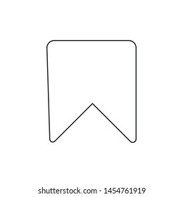 Bookmark Label Card vector icon