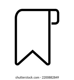 Bookmark label icon. Reading bookmark and browser bookmark. Vector.