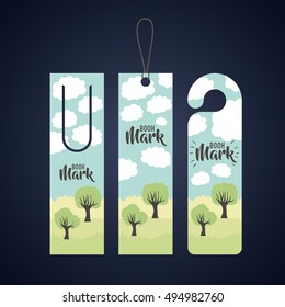 Bookmark label tag design 